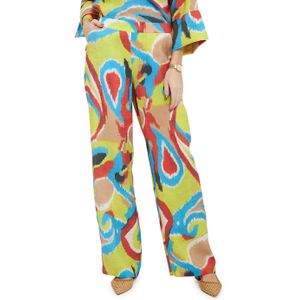 Kyra trousers multi print broek multicolor (Maat: 40)