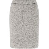 Knielange rok in bouclélook