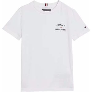 Tommy Hilfiger T-shirt wit (Maat: 164) - Effen - Halslijn: Ronde hals,