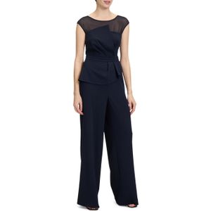 Vera Mont Overall Lang ohne Arm jumpsuit blauw (Maat: 42) - Effen - Halslijn: Ronde hals,