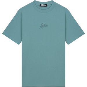 Malelions T-shirt blauw (Maat: XS) - Effen - Halslijn: Ronde hals,