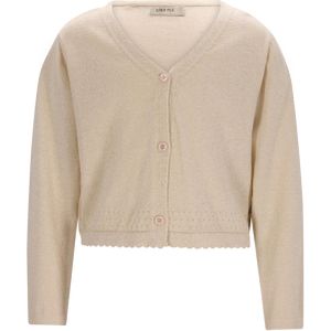 Like Flo Meisjes vest ecru (Maat: 104) - Glitter