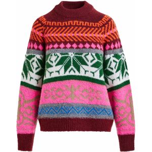 Essentiel Antwerp Trui multicolor (Maat: S) - Halslijn: Opstaande kraag,