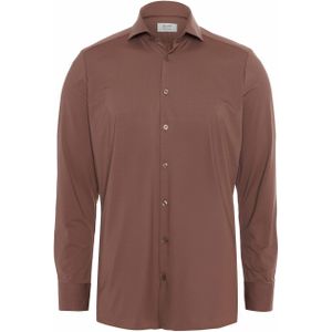 Pure Overhemd lange mouw brique (Maat: 38) - Effen