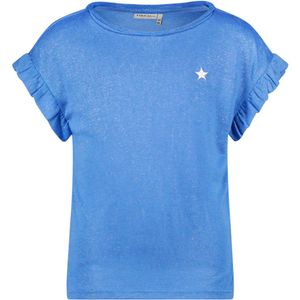 Like Flo T-Shirt blauw (Maat: 116) - Glitter - Halslijn: Ronde hals,