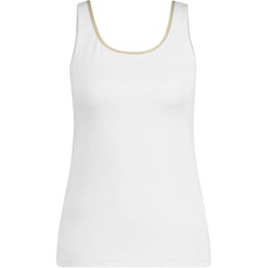 Nukus Top wit (Maat: M) - Effen - Halslijn: Ronde hals,