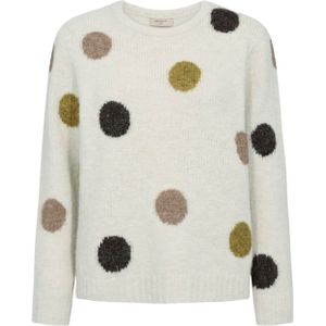 Freequent Dames trui ecru (Maat: XL) - Halslijn: Ronde hals,