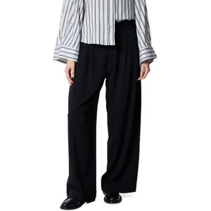My Essential Wardrobe MWMille High Wide broek zwart (Maat: 34) - Effen