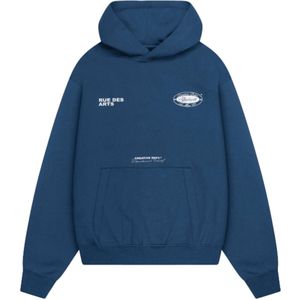 Quotrell Hoodie blauw (Maat: XS) - Fotoprint - Halslijn: Capuchon,