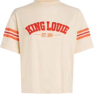 King Louie T-shirt ecru (Maat: S) - Tekst - Halslijn: Ronde hals,