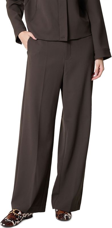 MOS Mosh, Dames, Broeken, Bruin, Maat: XS Poliester,