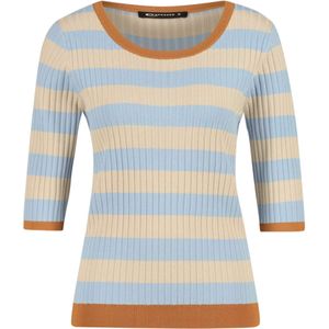 Expresso Trui blauw (Maat: XL) - Streep - Halslijn: Ronde hals,