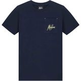 Malelions Kids Counter T-Shirt - Navy/Bright Yellow 4-104