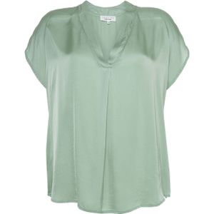 LolaLiza T-shirt groen (Maat: 42) - Effen - Halslijn: V-hals,