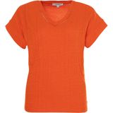 Garcia T-shirt oranje (Maat: 2XL) - Effen - Halslijn: V-hals,