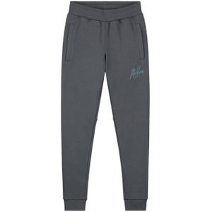 Malelions Striped Signature Sweatpants broek grijs (Maat: 140)