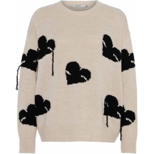 Summum Woman Dames trui ecru (Maat: M) - Halslijn: Ronde hals,