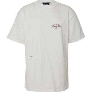 Ninety four T-shirt ecru (Maat: XS) - TekstFotoprint - Halslijn: Ronde hals,