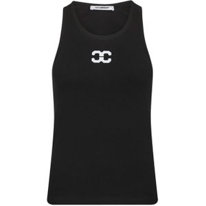 Co'Couture Top zwart (Maat: XS) - Logo - Halslijn: Ronde hals,