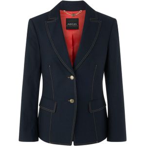 Marc Cain Dames blazer blauw (Maat: 38) - Effen