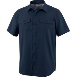 Columbia T-shirt blauw (Maat: XL) - Halslijn: Kraag,