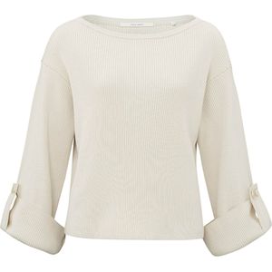 YAYA Trui beige (Maat: XL) - Effen - Halslijn: Boothals,