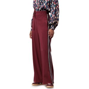 Studio Anneloes Iggy tape broek bordeaux (Maat: S) - Effen