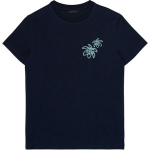 Airforce T-shirt blauw (Maat: 140) - Tekst - Halslijn: Ronde hals,