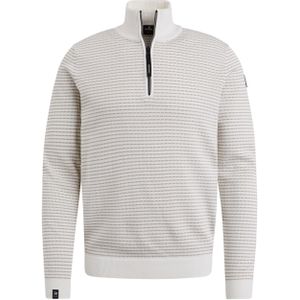 Vanguard Trui beige (Maat: 2XL) - Streep - Halslijn: Opstaande kraag,