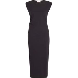 Studio Anneloes Dames jurk zwart (Maat: XS) - Effen - Halslijn: Ronde hals,