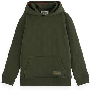 Scotch & Soda Sweater groen (Maat: 152) - Halslijn: Capuchon,