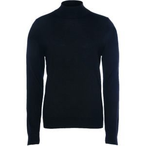Drykorn Heren coltrui blauw (Maat: XL) - Effen - Halslijn: Col,