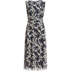 Swing Dames jurk blauw (Maat: 34) - Halslijn: Ronde hals,