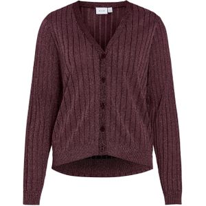 Vila Dames vest bordeaux (Maat: L) - Halslijn: V-hals,