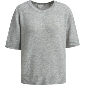 Milano Italy Dames trui grijs (Maat: M) - Mélange - Halslijn: Ronde hals,