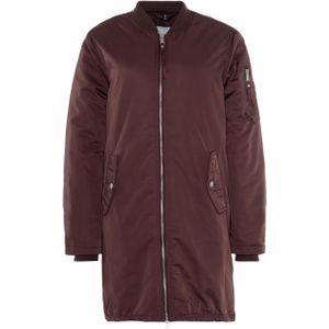 Rino & Pelle - Dames Jas - Bordeaux - Long Bomber Jacket