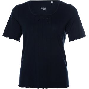 Sommermann T-shirt blauw (Maat: 48) - Effen - Halslijn: Ronde hals,