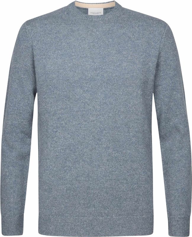 Profuomo - Pullover Crew Neck Woolblend - Grijs - Heren