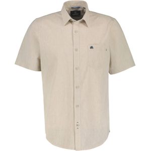 Lerros Overhemd korte mouw beige (Maat: L) - Effen
