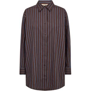 MOS Mosh, Dames, Blouses & Shirts, Bruin, Maat: XS