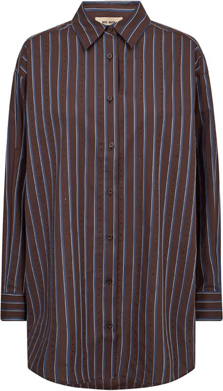 MOS Mosh, Dames, Blouses & Shirts, Bruin, Maat: XS