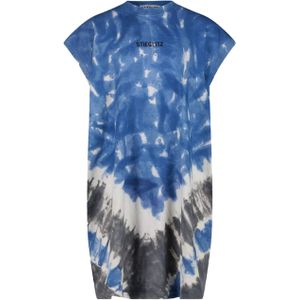 Stieglitz Jurk blauw (Maat: XL) - Tie dye - Halslijn: Ronde hals,