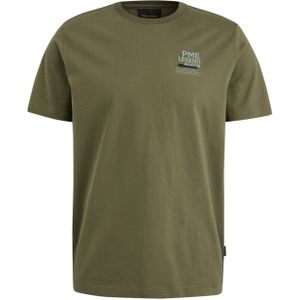 PME Legend T-shirt groen (Maat: M) - TekstFotoprint - Halslijn: Ronde hals,