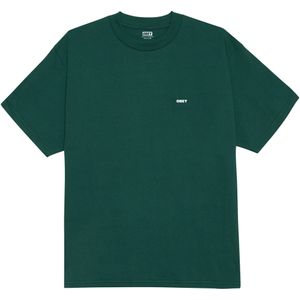 Obey Heren t-shirt groen (Maat: S) - LogoFotoprint - Halslijn: Ronde hals,