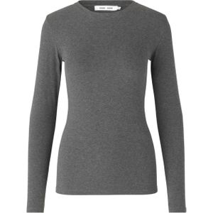 Samsøe Samsøe Longsleeve grijs (Maat: XS) - Halslijn: Ronde hals,