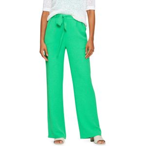 Geisha Crinckle broek groen (Maat: M) - Effen