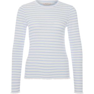 Freequent T-shirt blauw (Maat: L) - Streep - Halslijn: Ronde hals,