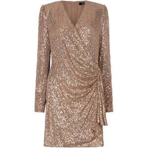 Ibana Dames jurk bruin (Maat: 36) - Halslijn: V-hals,