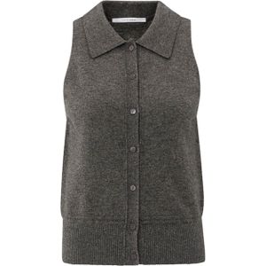 YAYA - Dames Top - Grijs - Effen - Mouwloos