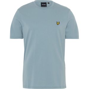 Lyle & Scott T-shirt blauw (Maat: M) - Logo - Halslijn: Ronde hals,